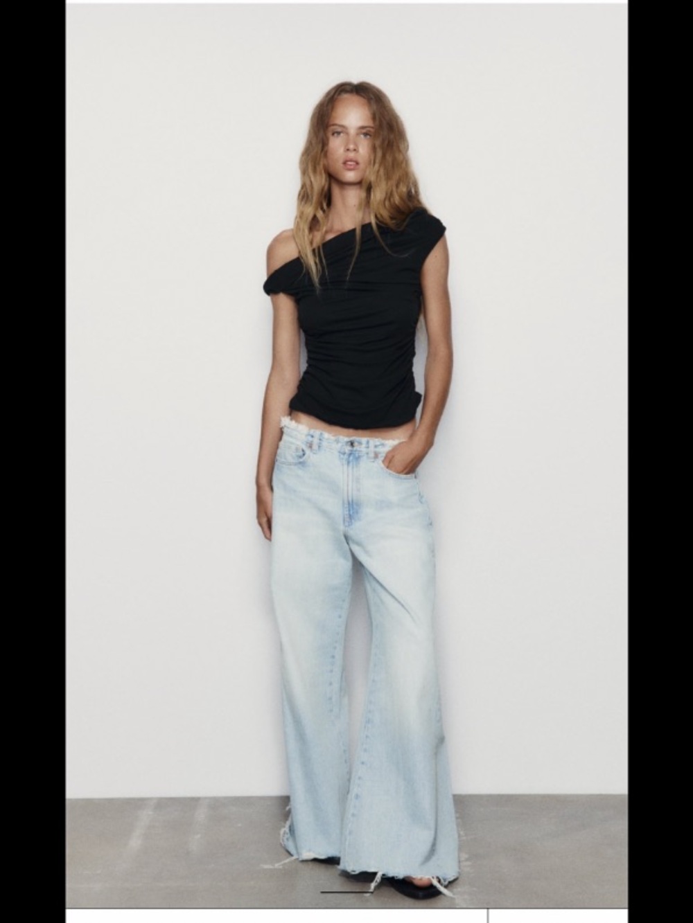 Zara Asymmetric Ruched Too
